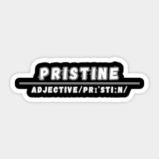 Word Pristine Sticker